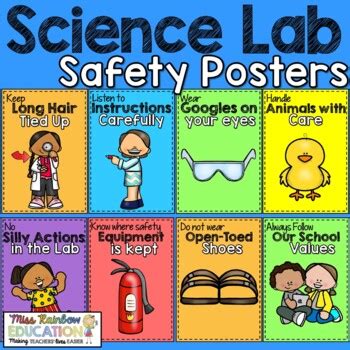Free Laboratory Safety Posters Lab Safety Poster Science Safety Images