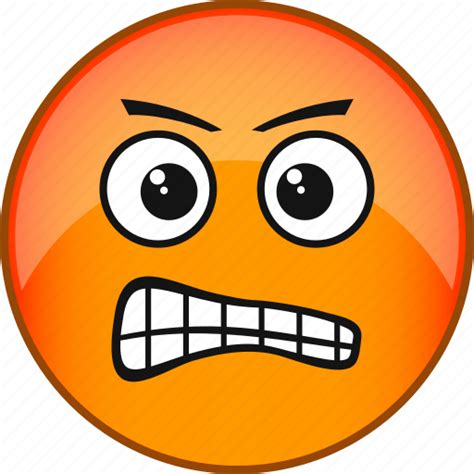 Angry Emoji Emoticon Emotion Face Rage Smile Icon