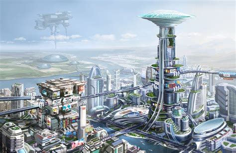 Future Cities Concept Art Futuristic City Futuristic Architecture
