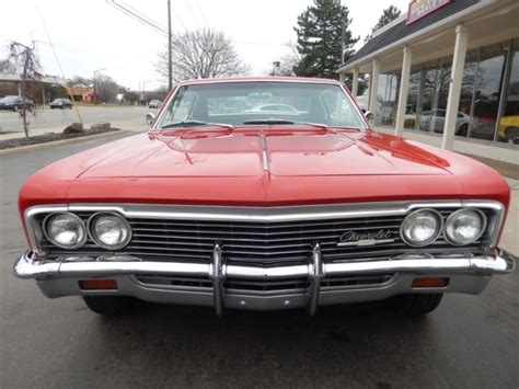 1966 Chevrolet Caprice Regal Red Matchs 396 Muncie 4 Speed Tach And Gauges