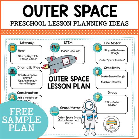 Outer Space Preschool Activities Pre K Printable Fun