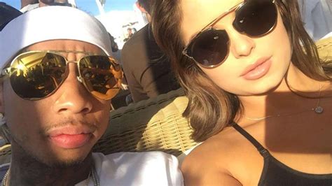 Tyga Cuddles Up To Stunning British Lingerie Model In Cannes Following Kylie Jenner Split