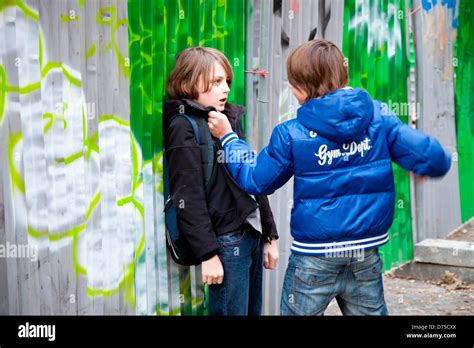 Fight Between Young Boys Stock Photo Royalty Free Image 56053618 Alamy