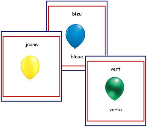 Expand Your French Colours Flash Cards With Pronunciation