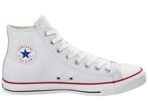 Converse Chuck Taylor All Star Leather Hi In White Lyst