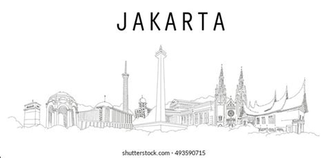 2663 Jakarta Panoramic Gambar Foto Stok And Vektor Shutterstock