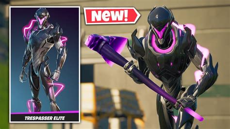 New Trespasser Elite Skin Gameplay In Fortnite Youtube