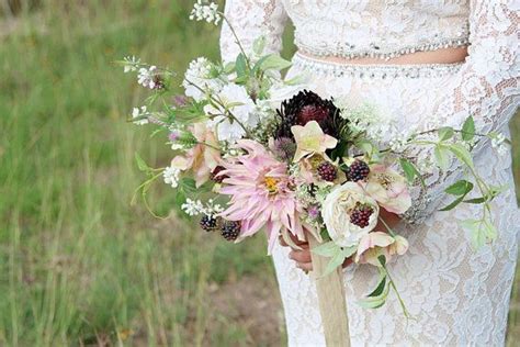 Romantic Loose Wedding Bouquet Deep Plum And Lilac Southern Girl