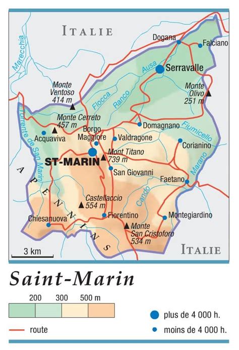 It is landlocked within italy, mostly bordering the state of emilia romagna. Encyclopédie Larousse en ligne - Saint-Marin