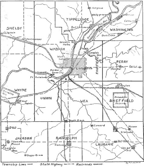 Map Of Tippecanoe County Indiana