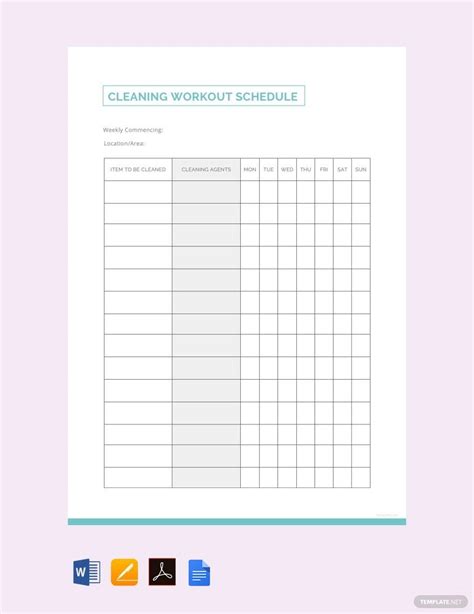 Cleaning Templates Free