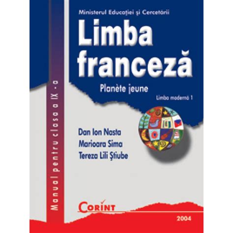 Limba Franceză L1 Manual Pentru Clasa A Ix A Editura Corint