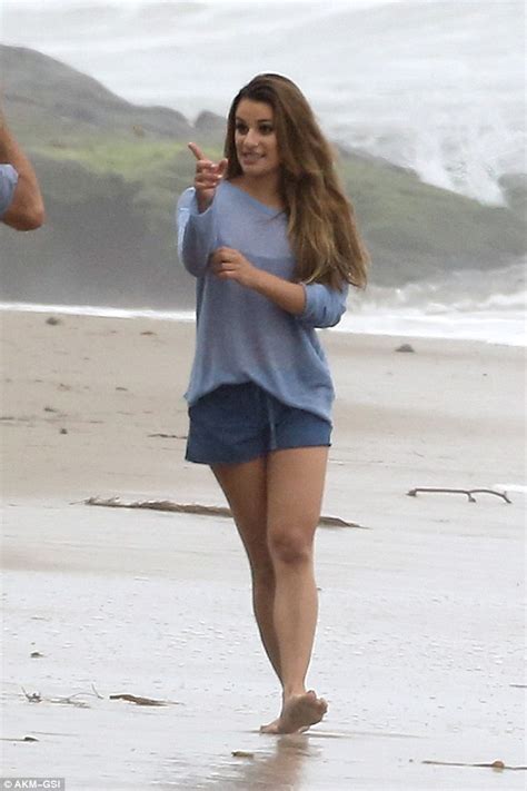 Lea Michele Goes Topless For Stunning Beach Shoot In Malibu Daily Mail Online