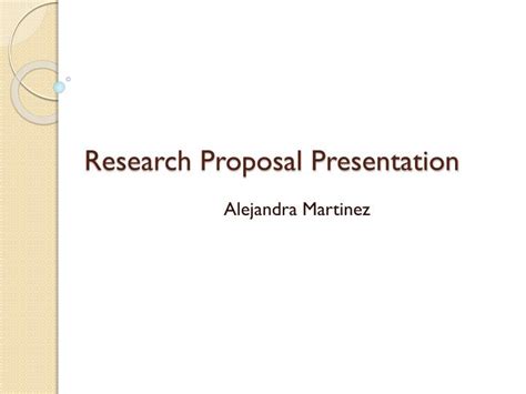 ️ Research Proposal Presentation Ppt Research Proposal Steps