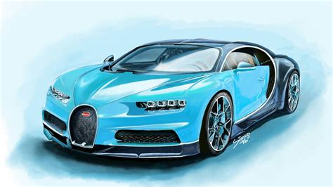 Drawing Bugatti Chiron As A Boss By Ivabella On Deviantart