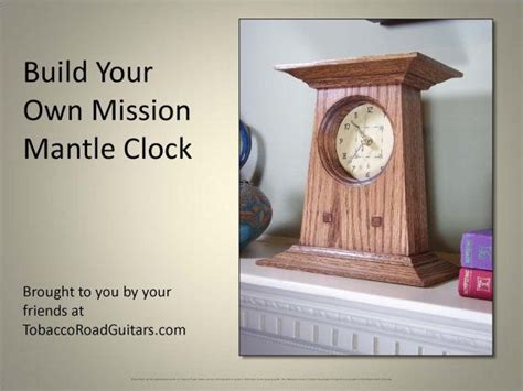 Mission Style Mantel Clock Plans And Instructions Etsy Mantle Clock