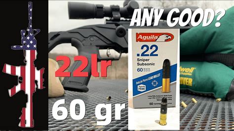 Aguila 22 Sniper Subsonic 60 Gr Any Good Youtube