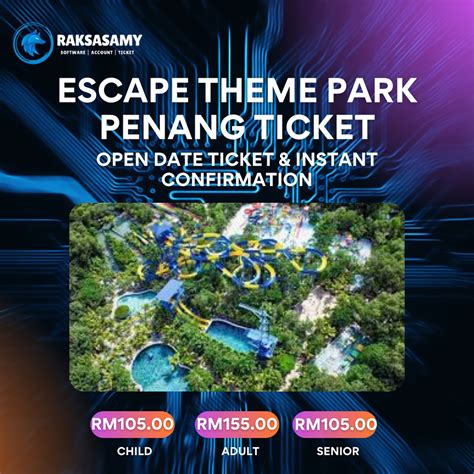 Promo 2023 Escape Theme Park Penang Ticket Shopee Malaysia