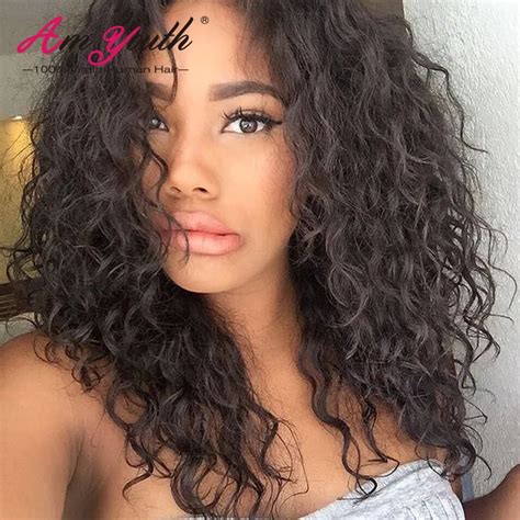 Top 8a Glueless Curly Full Lace Human Hair Wig Unprocessed Virgin Human
