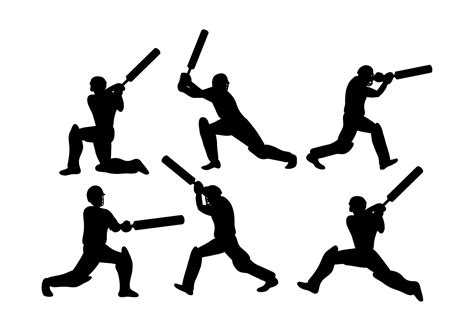 Cricket Player Vector Download Free Vector Art Stock Graphics And Images
