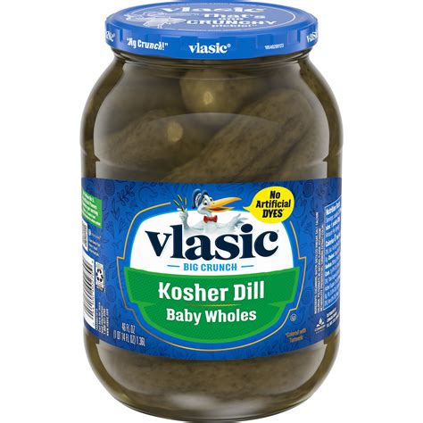 Vlasic Kosher Dill Pickles Dill Baby Whole Pickles 46 Oz Jar