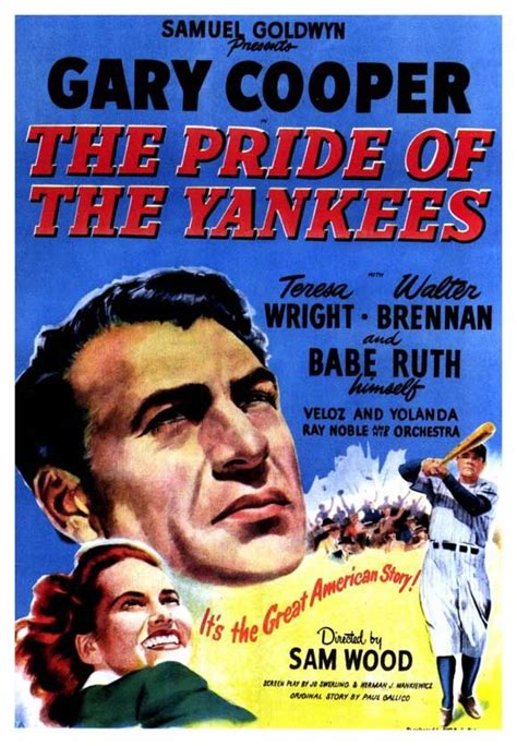 The Pride Of The Yankees Poster B 27x40 Gary Cooper Bidstart Item