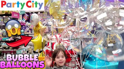 Party City Popped Our Bubble Balloons Inflating Led Glowing Bobo Balloons With Helium Youtube