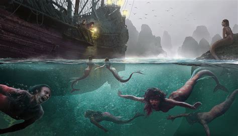 Pirates Of The Undead Seas Mermaids By Ofnovember Mermaid Pictures