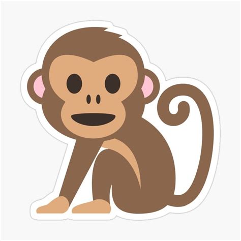 Cheeky Monkey Monkey Emoji Gift Sticker By Mkmemo Emoji Gifts Monkey Emoji Monkey Stickers