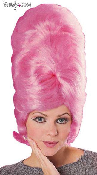 Pink Beehive Wig Tall Pink Wig Bubble Gum Wig 50s Beehive Wig Pink