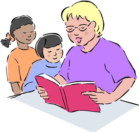 Animated Teacher Reading To Students Clipart Best