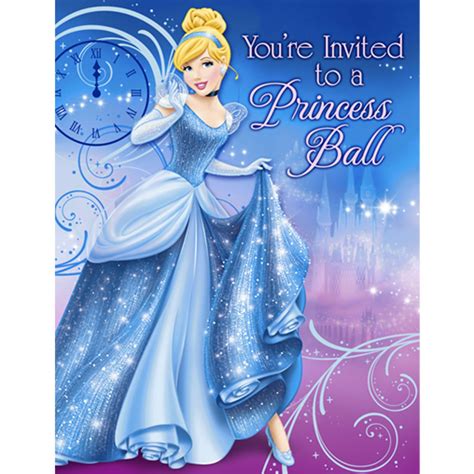 Cinderella Birthday Party Invitations Birthday Wikii