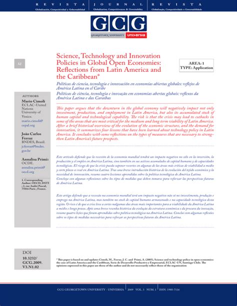 Science Technology And Innovation Policies In Global Open