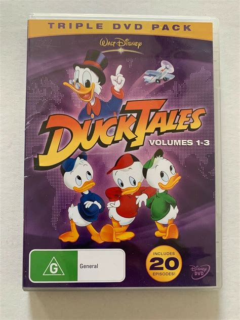 Ducktales Volume 1 2 And 3 Dvd R4 Triple Dvd Retro Unit