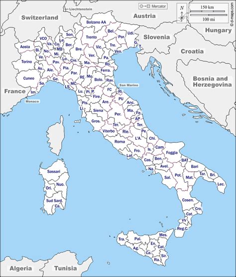 Italia Mapa Gratuito Mapa Mudo Gratuito Mapa En Blanco Gratuito