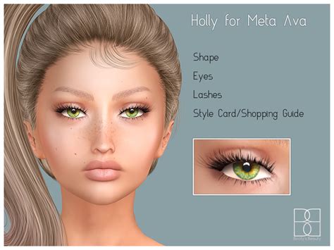 Second Life Marketplace Bootys Beauty For Meta Ava Holly Shape Eyes And Lashes