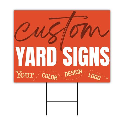 Personalized Yard Sign Design Coroplast Custom Yard Signcustom Lawn