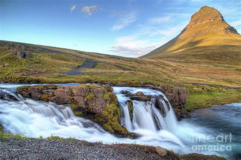 Kirkjufell Mountain And Kirkjufellfoss Waterfall Photograph By