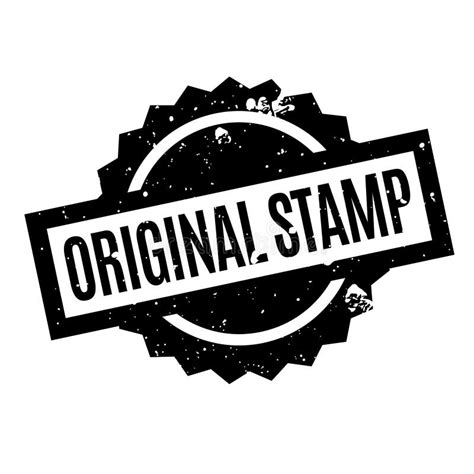 Original Stamp Rubber Stamp Stock Vector Illustration Of Mark