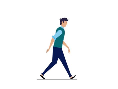 Human Walk Cycle Walking Cartoon Walking Walking Animation