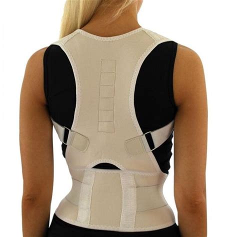 Men Orthopedic Back Support Belt Correct Posture Brace Correcteur De