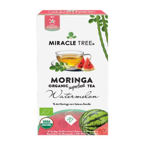Organic Moringa Superfood Tea Watermelon Tea Bags Tea Bags