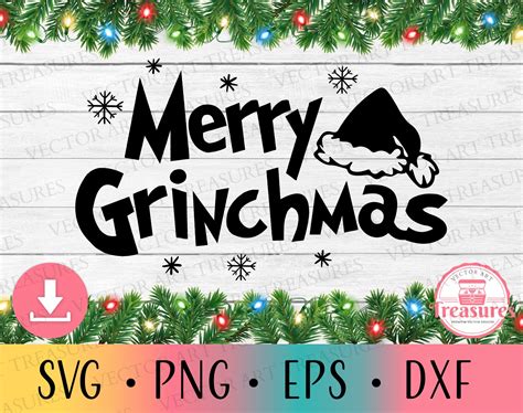 Svg Dxf Png Eps Vector Cricut Merry Grinchmas Svg The Grinch Png My Xxx Hot Girl