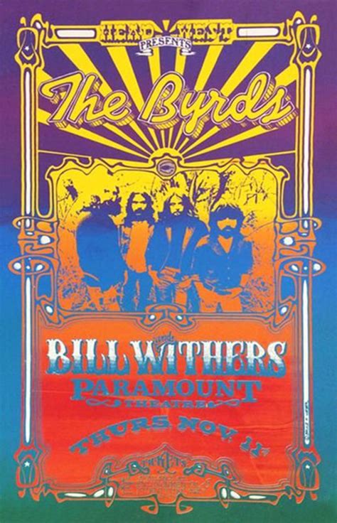 The Byrds 1971 Portland Psychedelic Poster Vintage Concert Posters