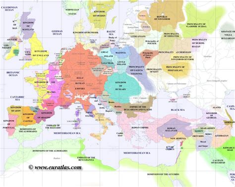 1200年的欧洲欧洲历史地图库