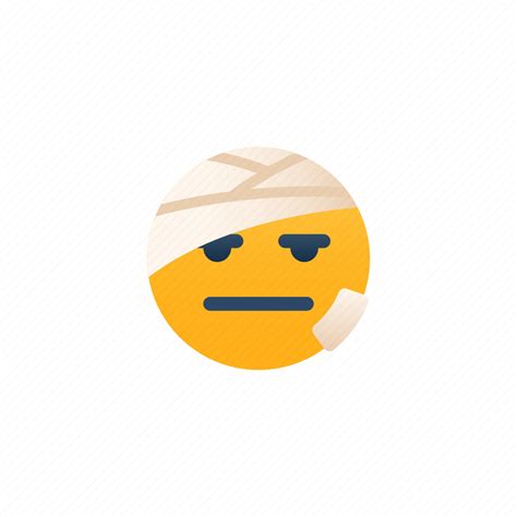 Injured Head Bandage Emoji Expression Emotional Accident Pain