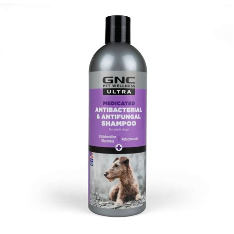Gnc Ultra For Pets Medicated Anti Bacterial Anti Fungal Dog Shampoo 16