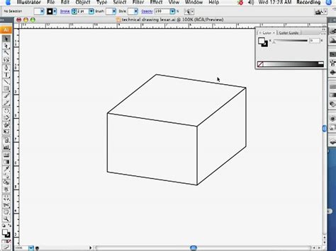 Technical Drawing In Adobe Illustrator Part 1 Youtube