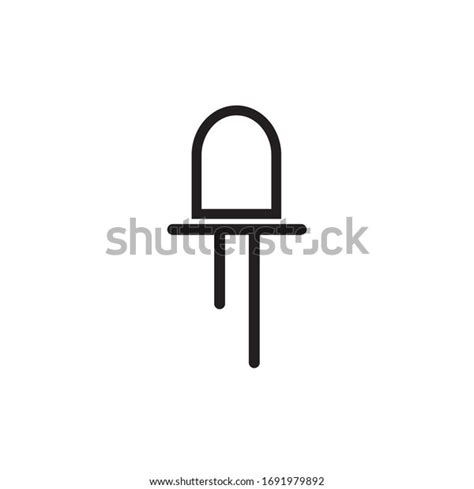 Led Icon Diode Icon Vector Stock Vector Royalty Free 1691979892