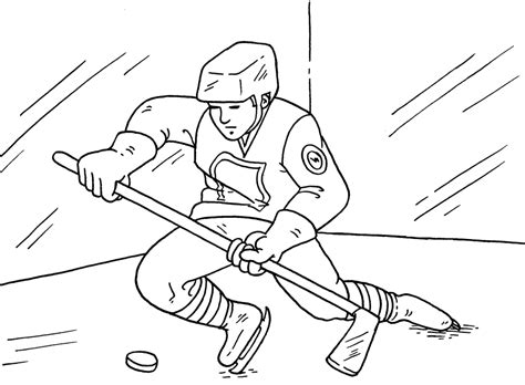 Free Printable Hockey Coloring Pages For Kids